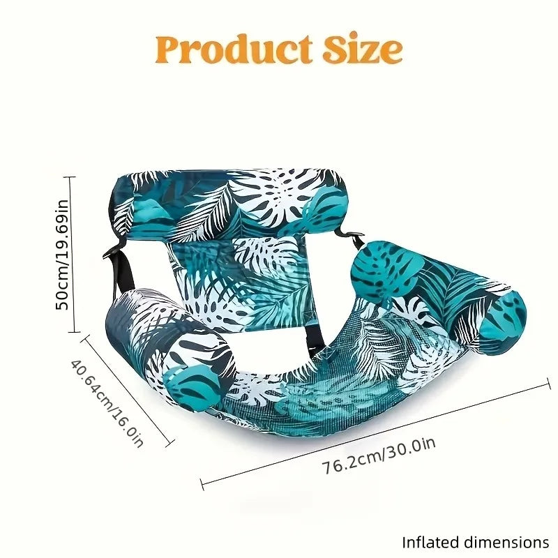 1/2pcs Adult Inflatable Pool Lounge Chair,Durable PVC Floating Bed for Beach &Swimming Pool,Foldable Water Lounger, Mixed Colors