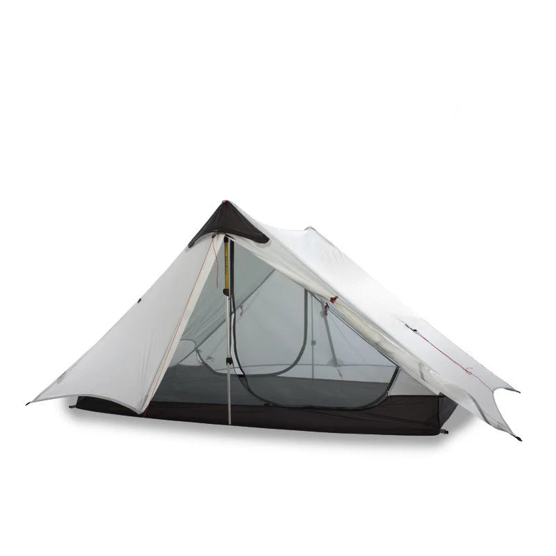 2021 New Version FLAME'S CREED LanShan 2 Person Oudoor Ultralight Camping Tent 3 Season Professional 15D Silnylon Rodless Tent
