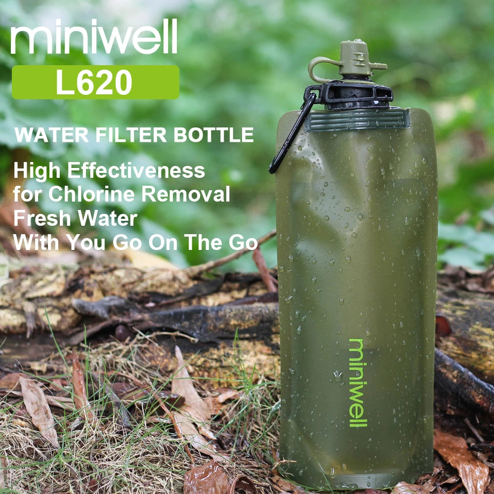 survival kit portable water filter good for tourism, survival, hiking, camping, marching