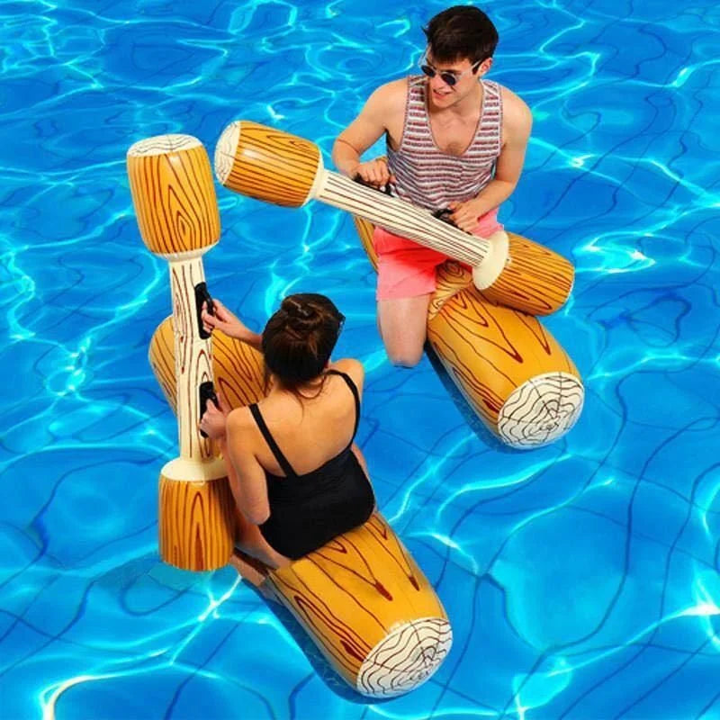 Inflatable Pool Floats, Pool Rafts Row Toys For 2 Players Adults Children Summer Pool Party Floating Toys for Kids