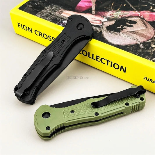 Small Outdoor Pocket Folding Knife 3.39-inch D2 Blade Nylon Handle Suitable for Everyday Use Camping Hiking Adventure Practical Tool