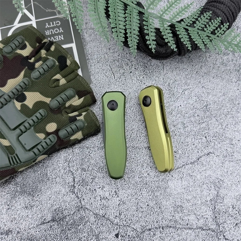 Portable Folding Knife Everyday Hiking Travel 8Cr13MoV Blade Aluminum Alloy Handle Outdoor Camping Hiking Mountaineering Tool