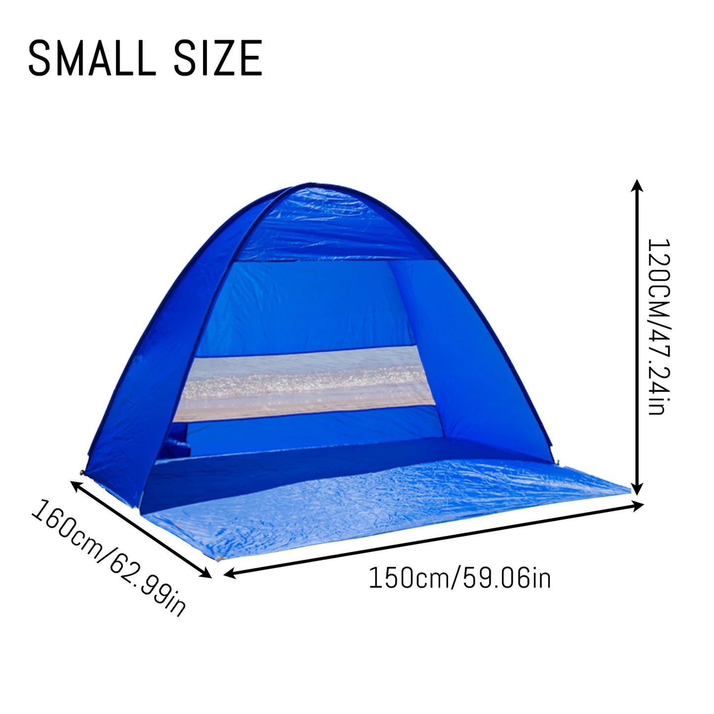 Pop-up Beach Tent, With Handbag - Compact Folding Design, Suitable for Outdoor Camping, Picnicking, and Travel