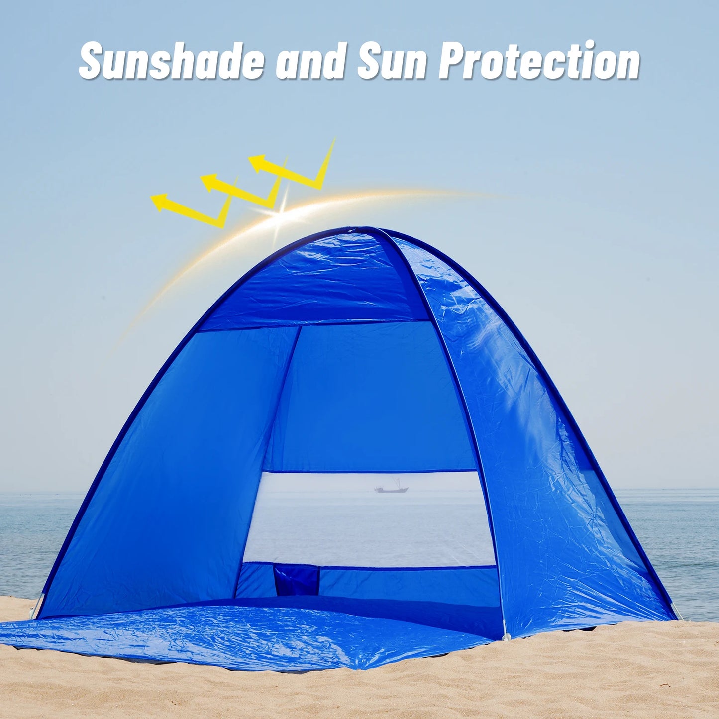 Pop-up Beach Tent, With Handbag - Compact Folding Design, Suitable for Outdoor Camping, Picnicking, and Travel