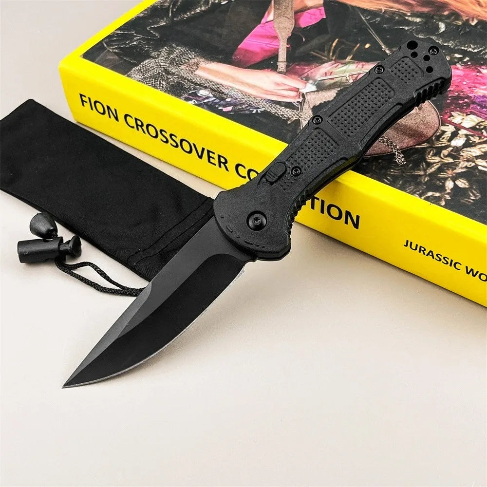 Small Outdoor Pocket Folding Knife 3.39-inch D2 Blade Nylon Handle Suitable for Everyday Use Camping Hiking Adventure Practical Tool