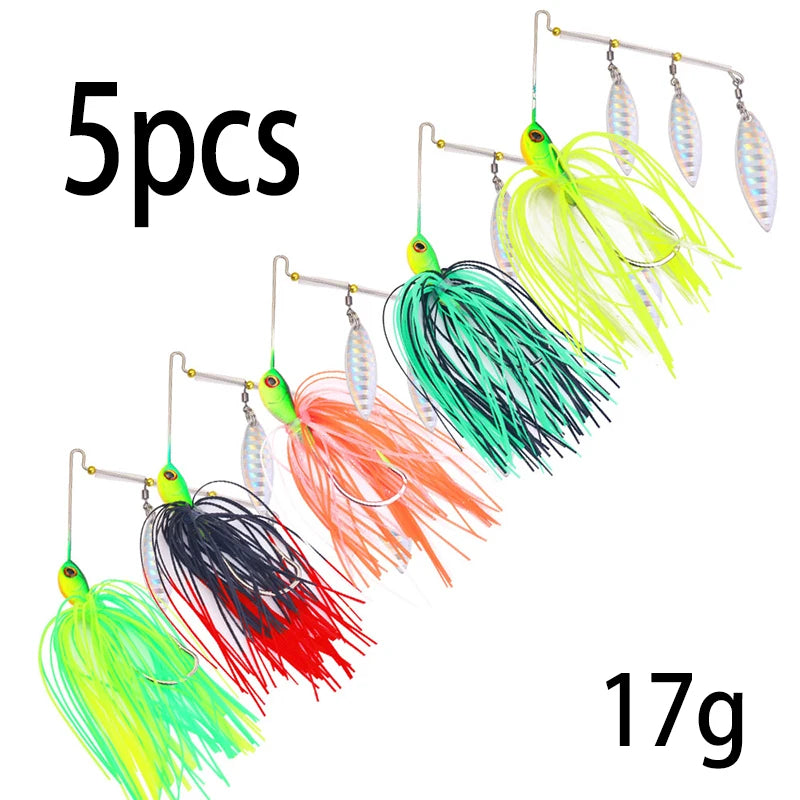 Hengjia 10g Weedless Skirted Bass Jig Finesse Flipping Jig Swim Jig Carp Freshwater Fishing Football Jig Fishing Tackle