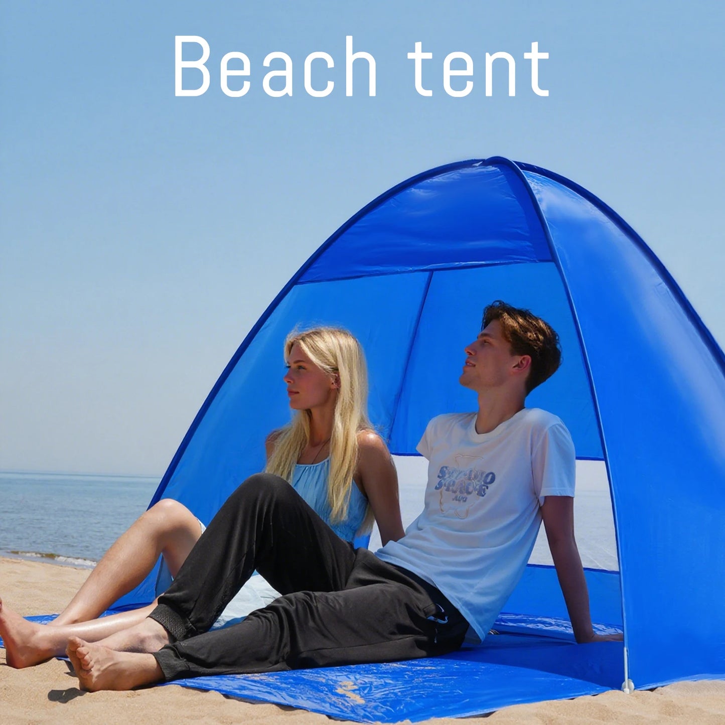Pop-up Beach Tent, With Handbag - Compact Folding Design, Suitable for Outdoor Camping, Picnicking, and Travel