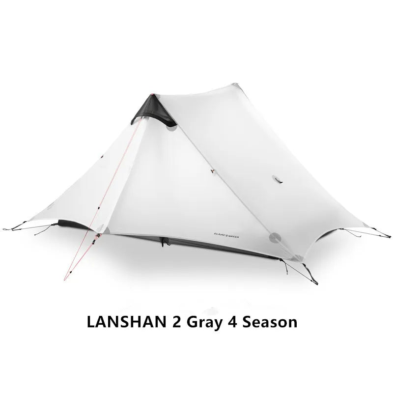 2021 New Version FLAME'S CREED LanShan 2 Person Oudoor Ultralight Camping Tent 3 Season Professional 15D Silnylon Rodless Tent
