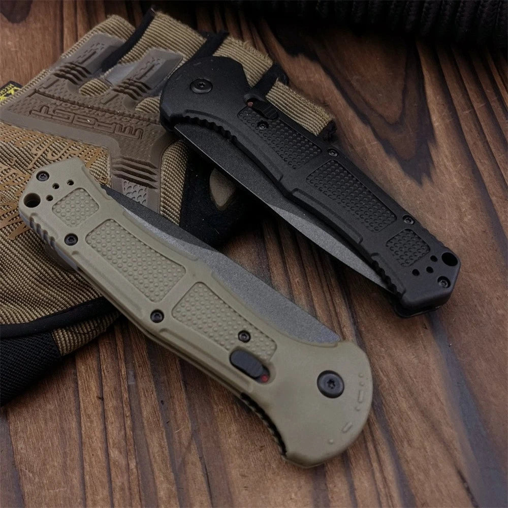 Portable Outdoor Pocket Knife D2 Blade Nylon Fiber Handle Camping Fruit Folding Knife EDC Jungle Hiking Adventure Survival Tool
