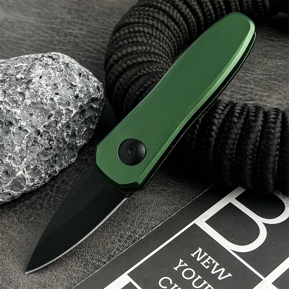 Portable Folding Knife Everyday Hiking Travel 8Cr13MoV Blade Aluminum Alloy Handle Outdoor Camping Hiking Mountaineering Tool