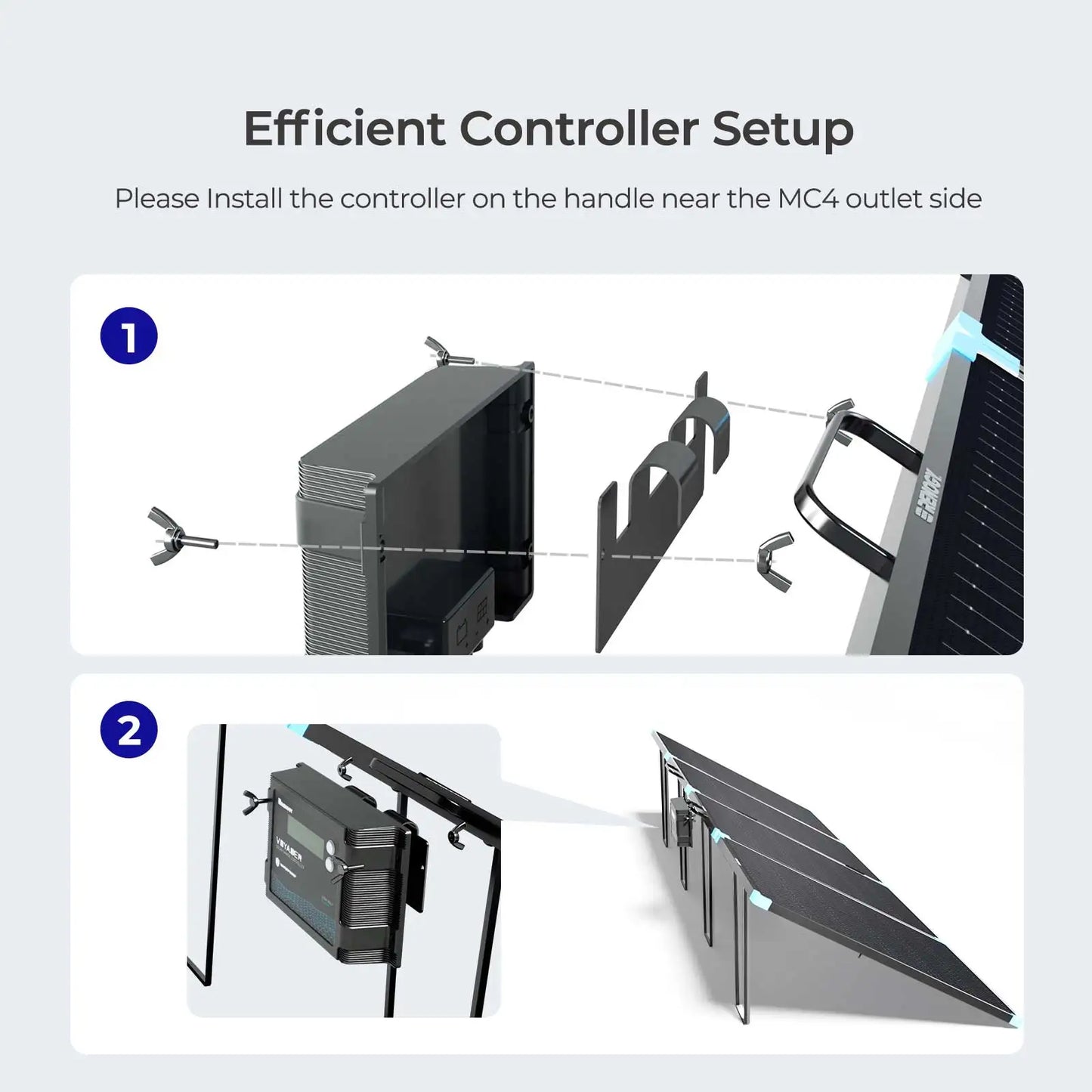 Renogy 220W Foldable Solar Panel Suitcase, Portable 23% High-Efficiency, IP67 Waterproof for RV Camping Power Station