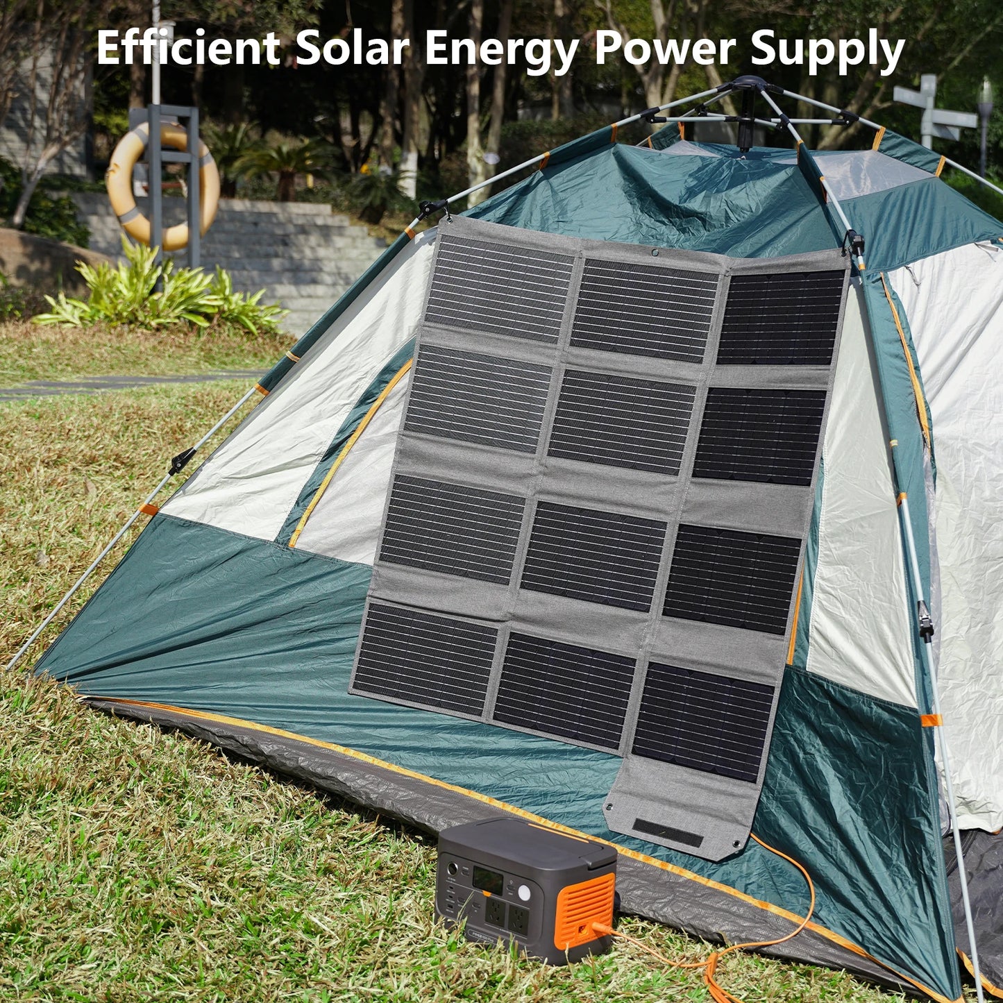 MHPOWOS 120W/80W/40W Foldable Solar Panel USB C/USB A/DC Output Solar Charger For Cell Phone Outdoor Waterproof Power Bank for Camping