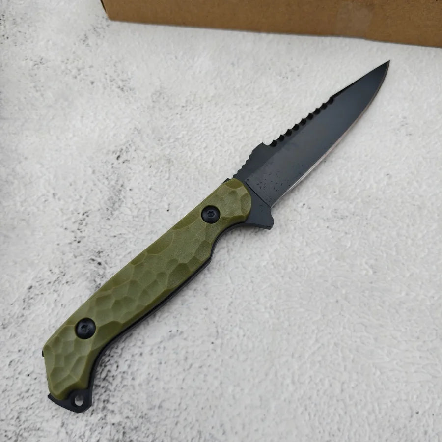 TO//OR Field Rescue Knife 7Cr13Mov Blade and Nylon Fiber Handle Suitable for Outdoor Camping Daily Emergency Carrying Men's Gift
