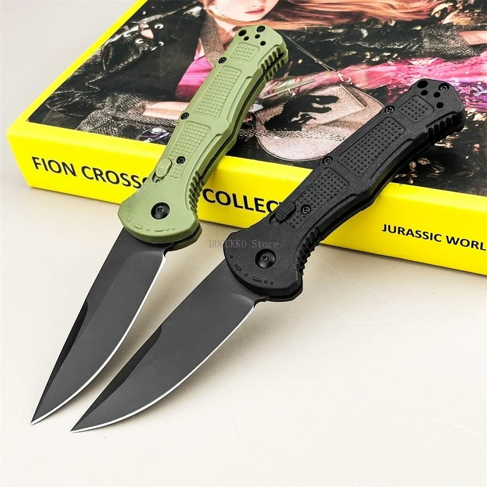 Small Outdoor Pocket Folding Knife 3.39-inch D2 Blade Nylon Handle Suitable for Everyday Use Camping Hiking Adventure Practical Tool