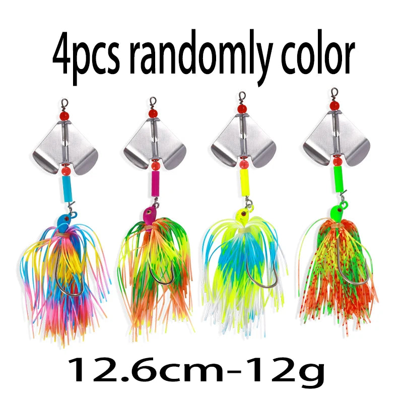 Hengjia 10g Weedless Skirted Bass Jig Finesse Flipping Jig Swim Jig Carp Freshwater Fishing Football Jig Fishing Tackle