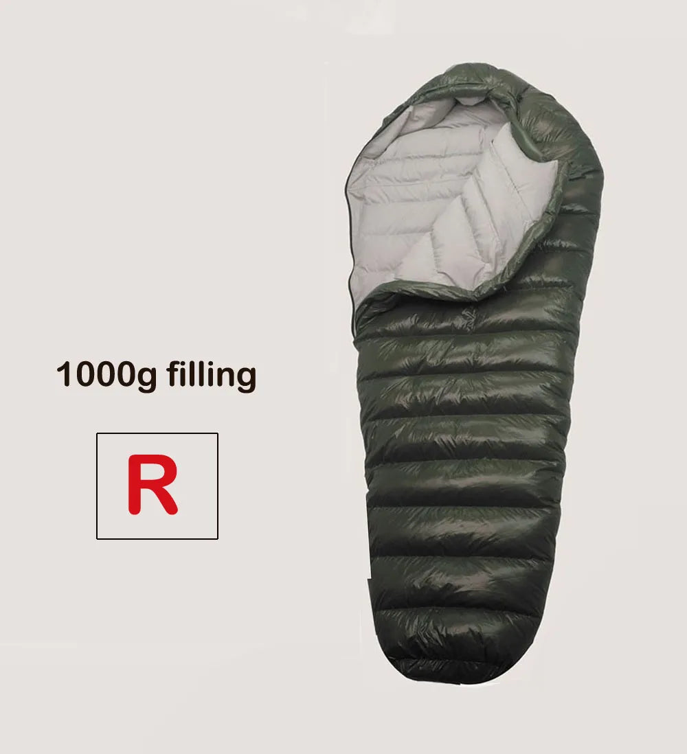 Kamperbox Cold Temperature Winter Sleeping Bag Down Sleeping Bag Winter Camping Sleeping Bag Double