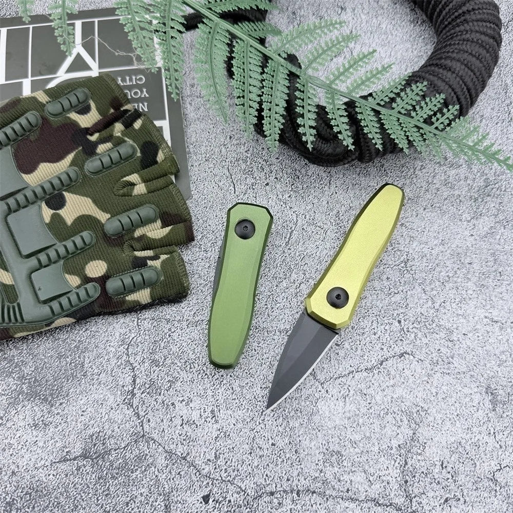 Portable Folding Knife Everyday Hiking Travel 8Cr13MoV Blade Aluminum Alloy Handle Outdoor Camping Hiking Mountaineering Tool