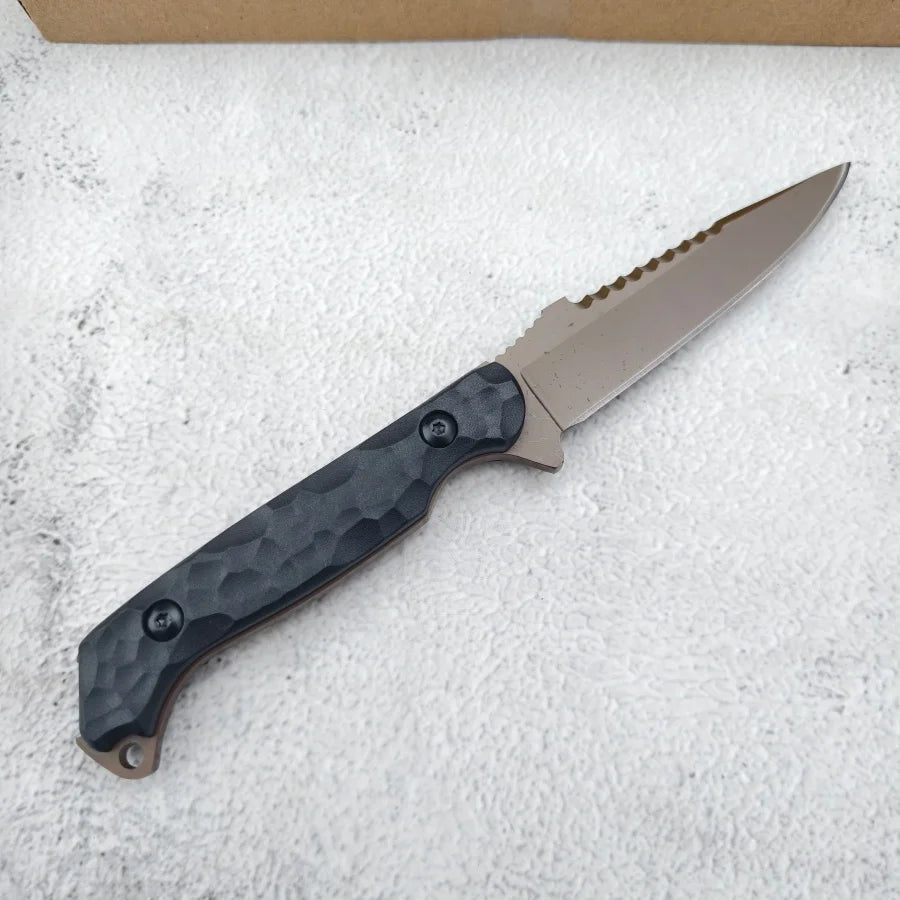 TO//OR Field Rescue Knife 7Cr13Mov Blade and Nylon Fiber Handle Suitable for Outdoor Camping Daily Emergency Carrying Men's Gift