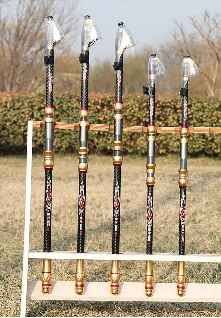 Telescopic Surf Spinning Rod 2.1/2.4/2.7/3.6/3.9/4.2/4.5m Power80-200g 36T Carbon Travel Surfcasting Shore Casting Fishing Pole