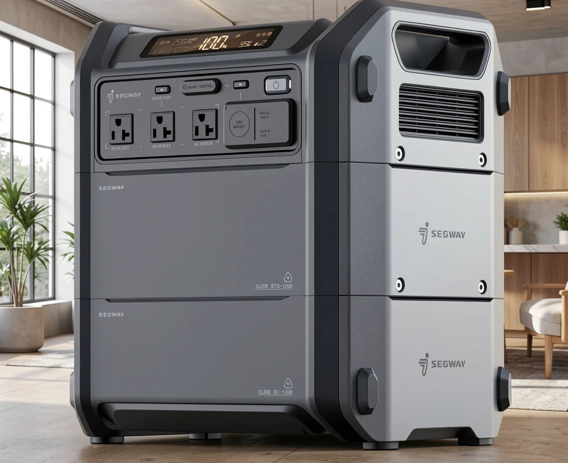 Compact 2048Wh LiFePO4 Solar Generator 2200W AC Expandable 5kWh Off Grid Camping Home Backup Power
