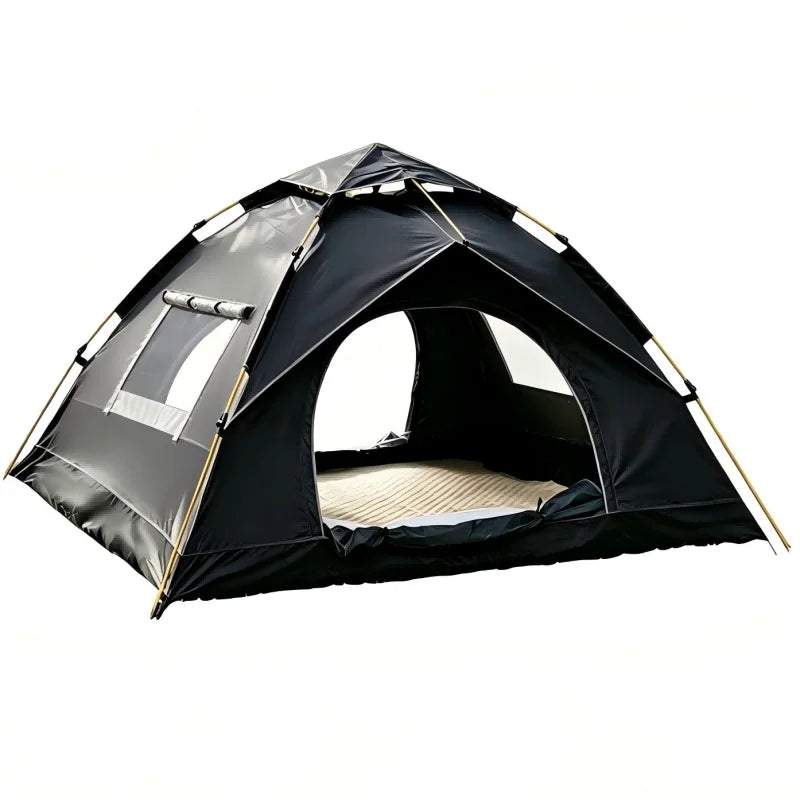 PAKICETUS 1-3 Person Pop Up Camping Tent, 60s Fast Setup Dual Door Portable Dome Tent with Storage Bag for Backpacking Hiking Outdoor Backyard Use