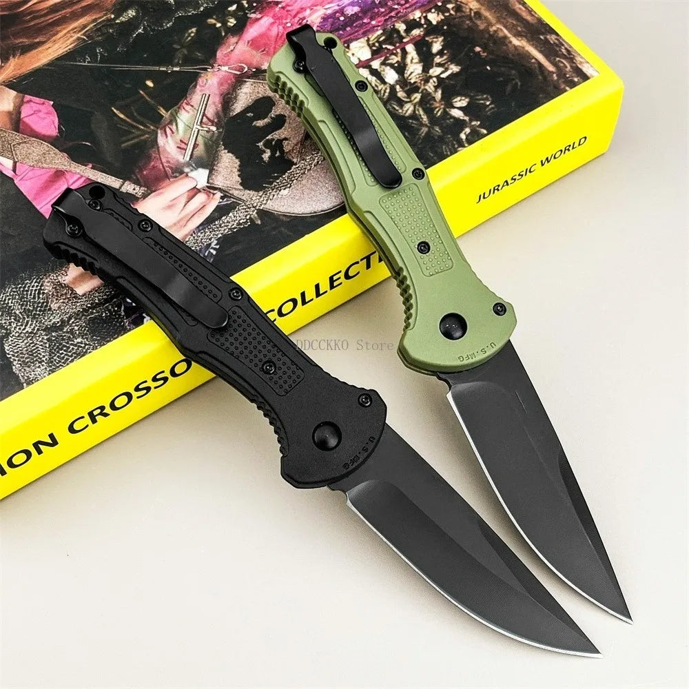 Small Outdoor Pocket Folding Knife 3.39-inch D2 Blade Nylon Handle Suitable for Everyday Use Camping Hiking Adventure Practical Tool