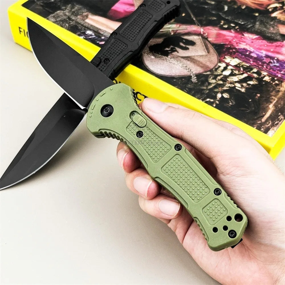 Small Outdoor Pocket Folding Knife 3.39-inch D2 Blade Nylon Handle Suitable for Everyday Use Camping Hiking Adventure Practical Tool