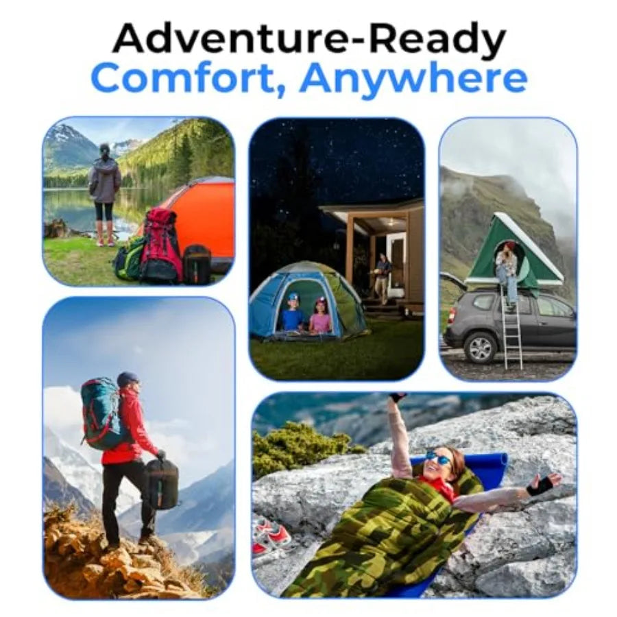 0 Degree Mummy Sleeping Bag Military-Style Lightweight and Waterproof for Extreme Cold Stays Warm in 5 10°F